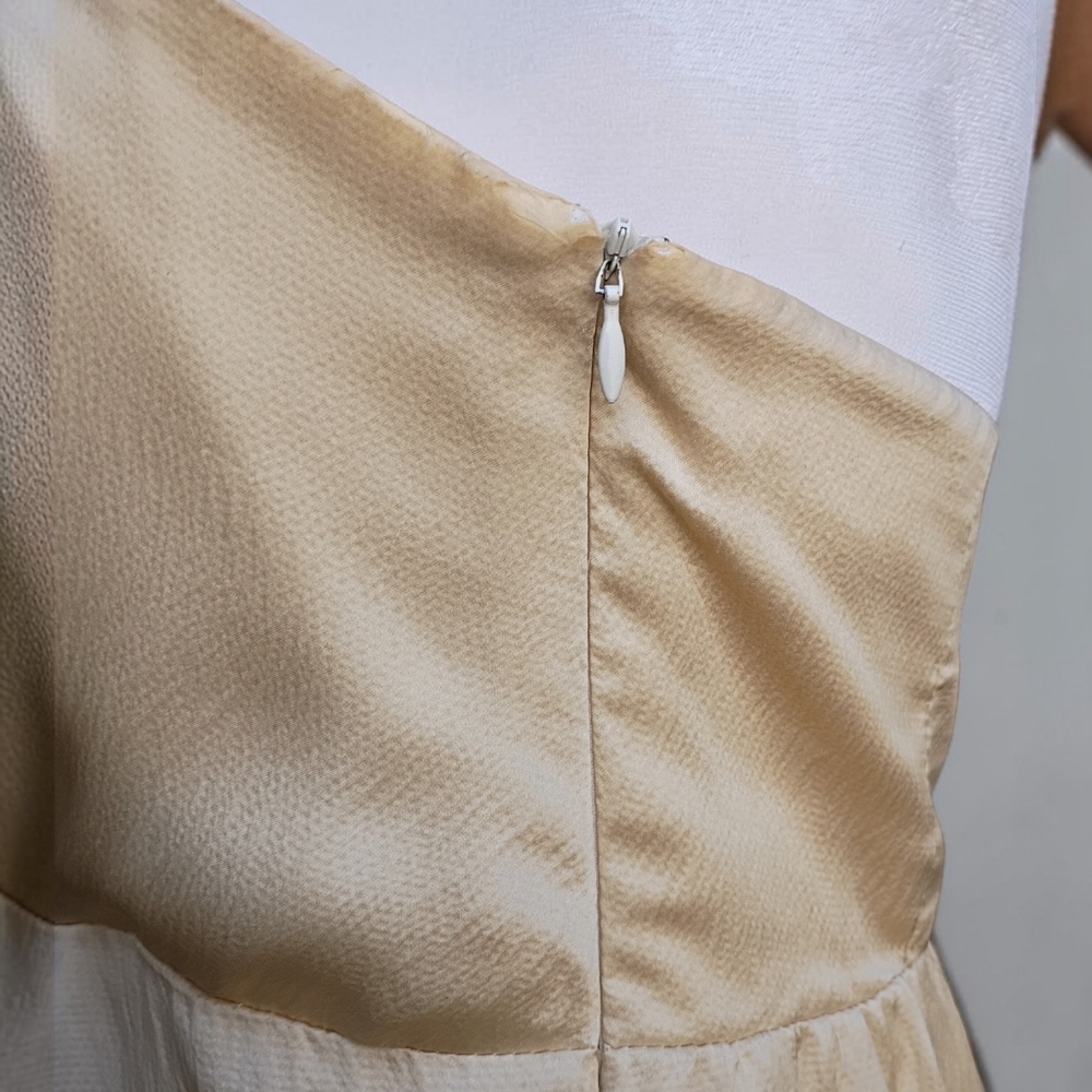 Liquid Silk Vintage Strapless Dress Size 4 - Picture 5 of 7